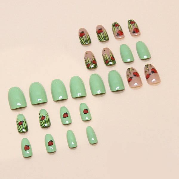 12 Sizes-24 Pcs Press On Nails W1635