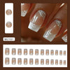 12 Sizes-24 Pcs Press On Nails W2181