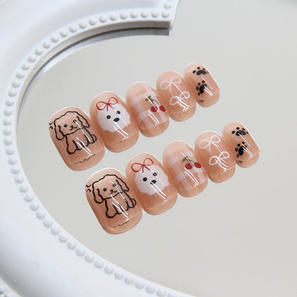12 Sizes-24 Pcs Press On Nails R860