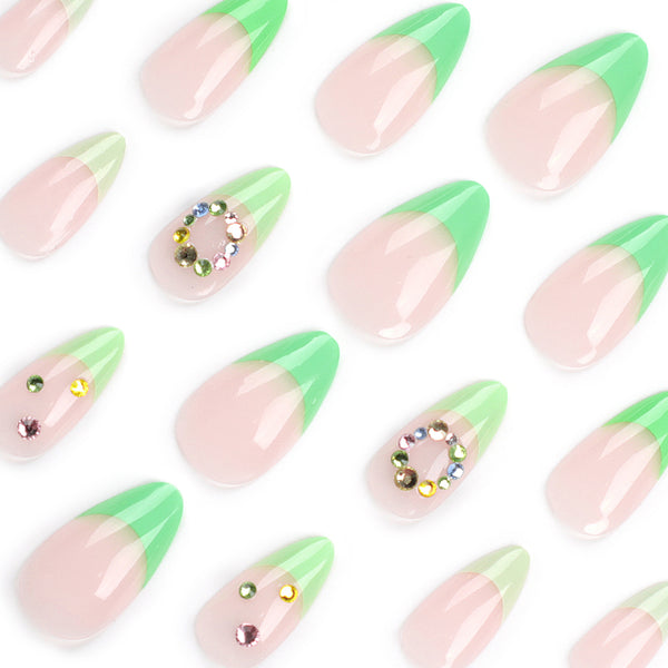 12 Sizes-24 Pcs Press On Nails JP2992