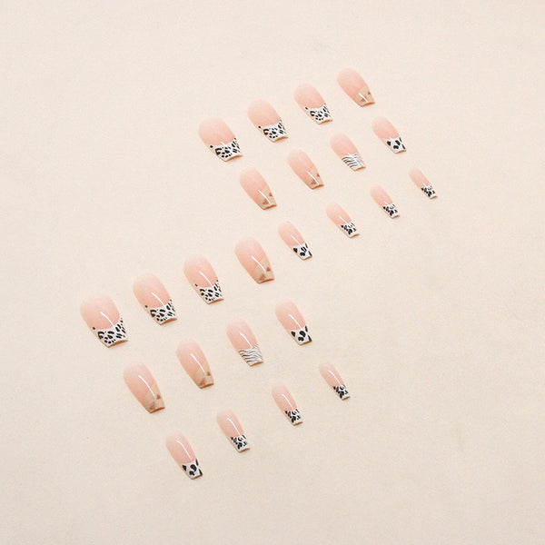 12 Sizes-24 Pcs Press On Nails R713