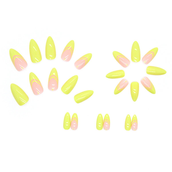 12 Sizes-24 Pcs Press On Nails W228