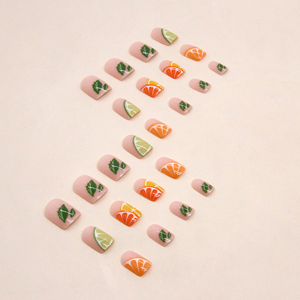 12 Sizes-24 Pcs Press On Nails R820
