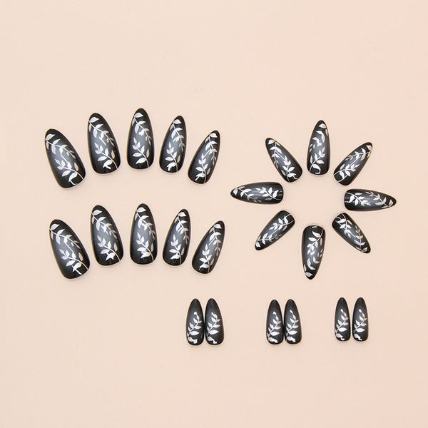 12 Sizes-24 Pcs Press On Nails W1803