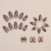 12 Sizes-24 Pcs Press On Nails W1089