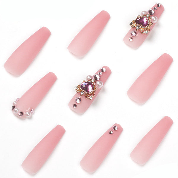 12 Sizes-24 Pcs Press On Nails JP1699
