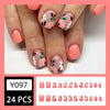 12 Sizes-24 Pcs Press On Nails Y097