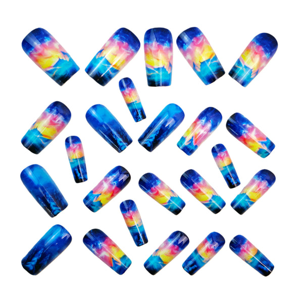 12 Sizes-24 Pcs Press On Nails Y1500
