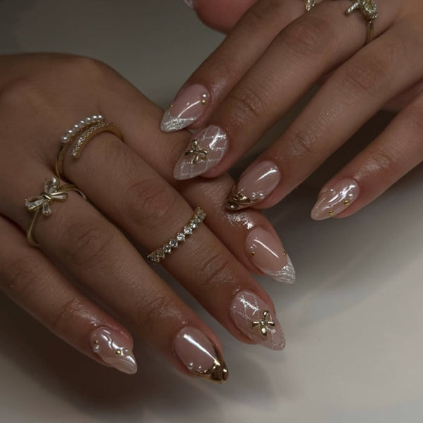 12 Sizes-24 Pcs Press On Nails JP4297