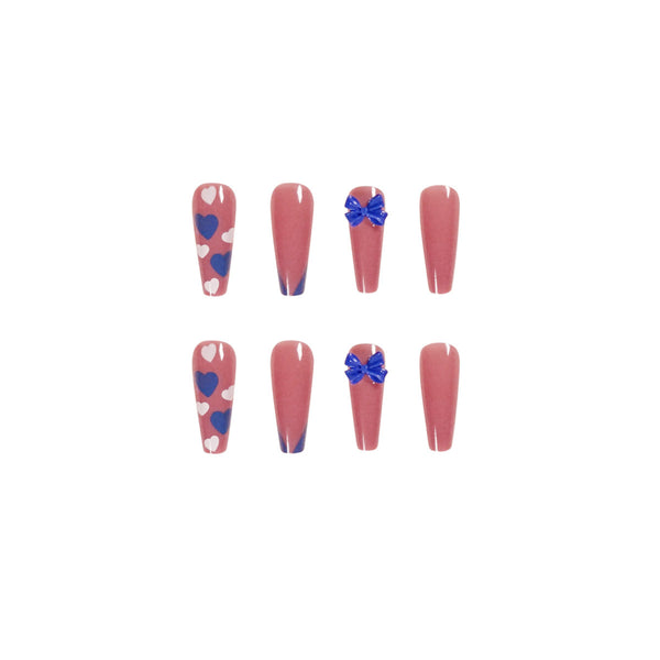 12 Sizes-24 Pcs Press On Nails JP1204