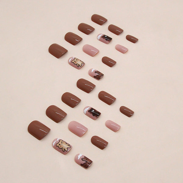 12 Sizes-24 Pcs Press On Nails W1466