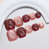 12 Sizes-24 Pcs Press On Nails F164