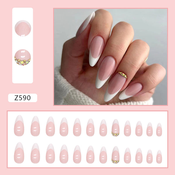 12 Sizes-24 Pcs Press On Nails Z590