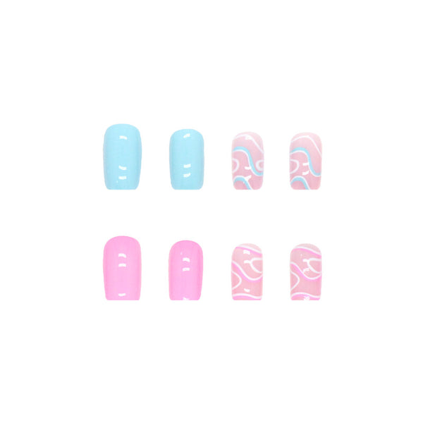 12 Sizes-24 Pcs Press On Nails W172