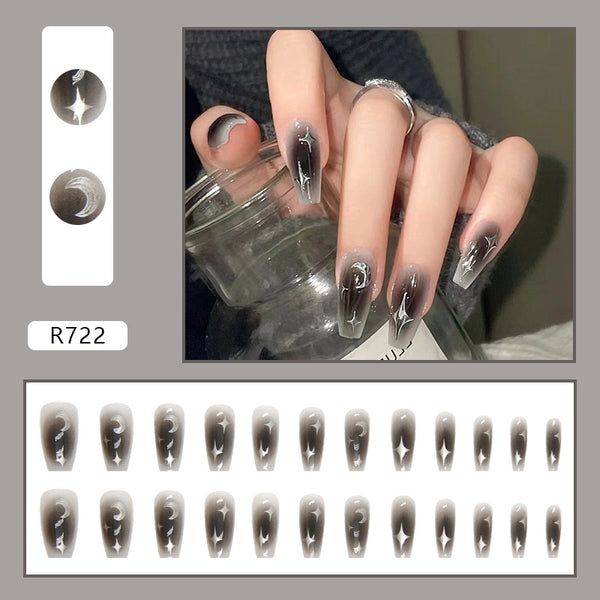 12 Sizes-24 Pcs Press On Nails R722