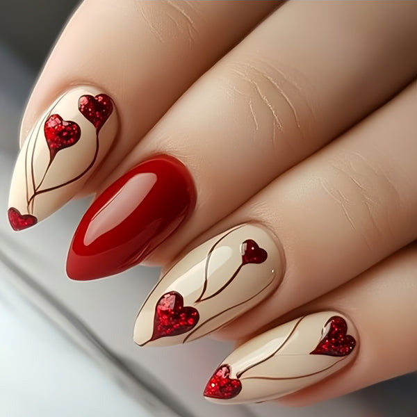 12 Sizes-24 Pcs Press On Nails Y1673