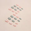 12 Sizes-24 Pcs Press On Nails W1069