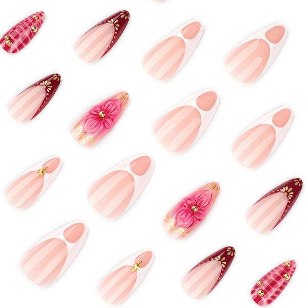 12 Sizes-24 Pcs Press On Nails JP4211