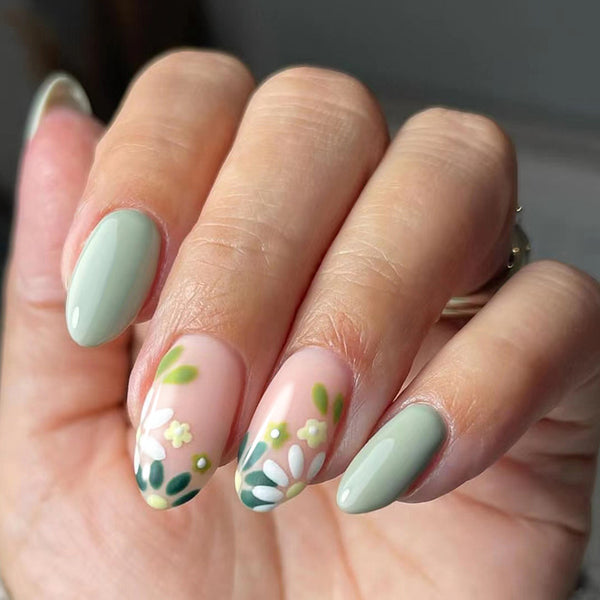 12 Sizes-24 Pcs Press On Nails W158