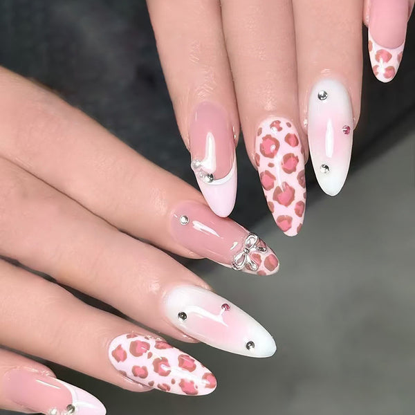 12 Sizes-24 Pcs Press On Nails Z1284