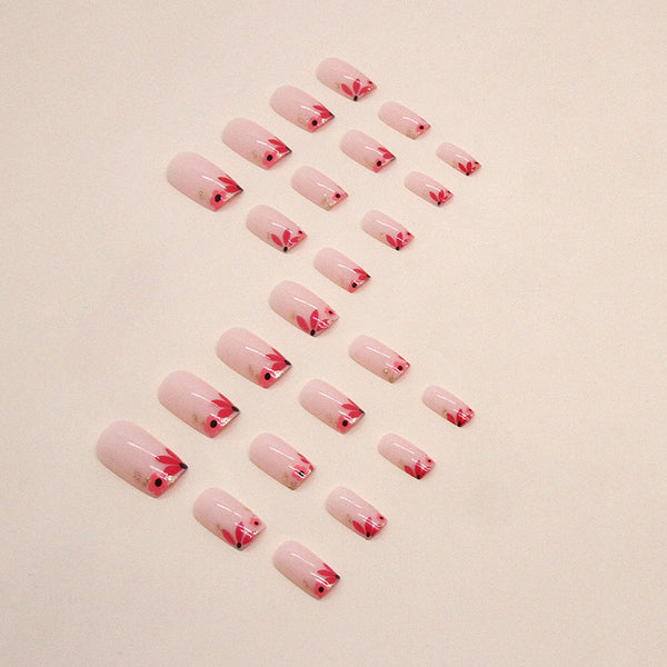 12 Sizes-24 Pcs Press On Nails W1416
