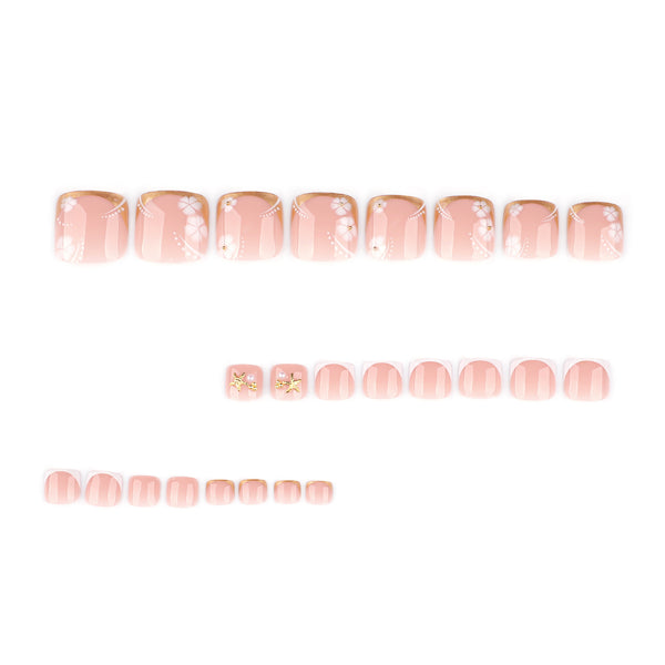 12 Sizes-24 Pcs Press On Nails JP4253