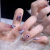 12 Sizes-24 Pcs Press On Nails Z491