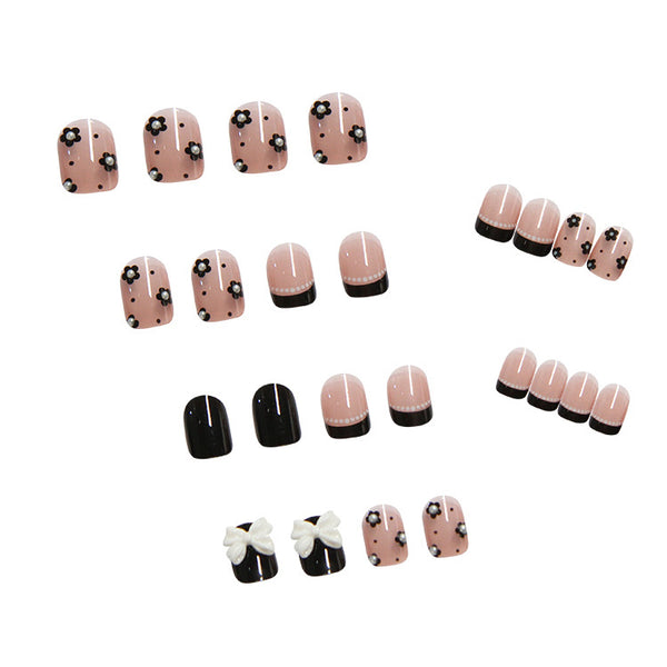 12 Sizes-24 Pcs Press On Nails Z059