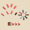 12 Sizes-24 Pcs Press On Nails Y1215