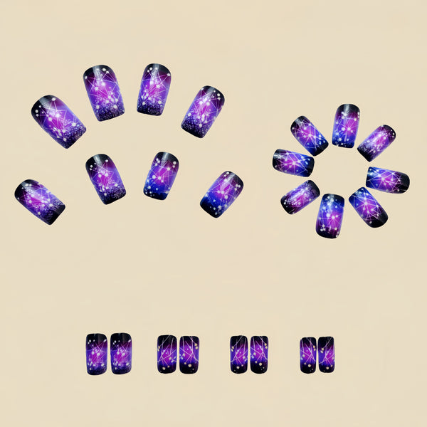 12 Sizes-24 Pcs Press On Nails Y564