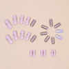 12 Sizes-24 Pcs Press On Nails W1541