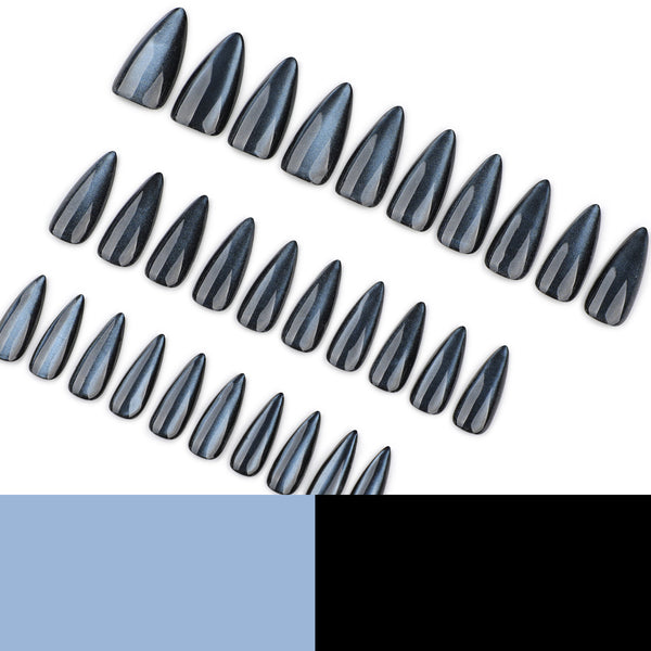 12 Sizes-24 Pcs Press On Nails JP4175