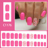 12 Sizes-24 Pcs Press On Nails C1176