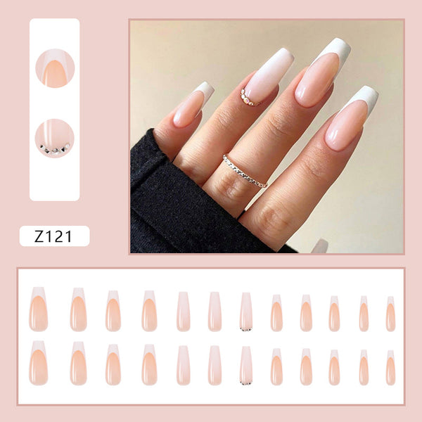 12 Sizes-24 Pcs Press On Nails Z121