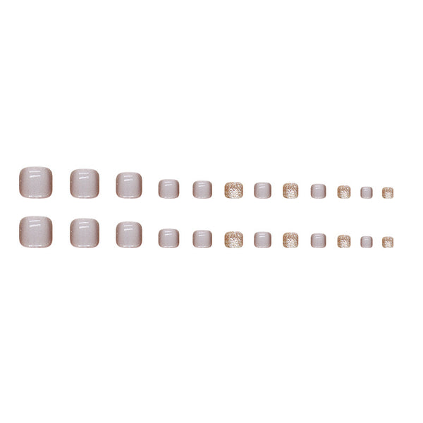 12 Sizes-24 Pcs Press On Nails F136