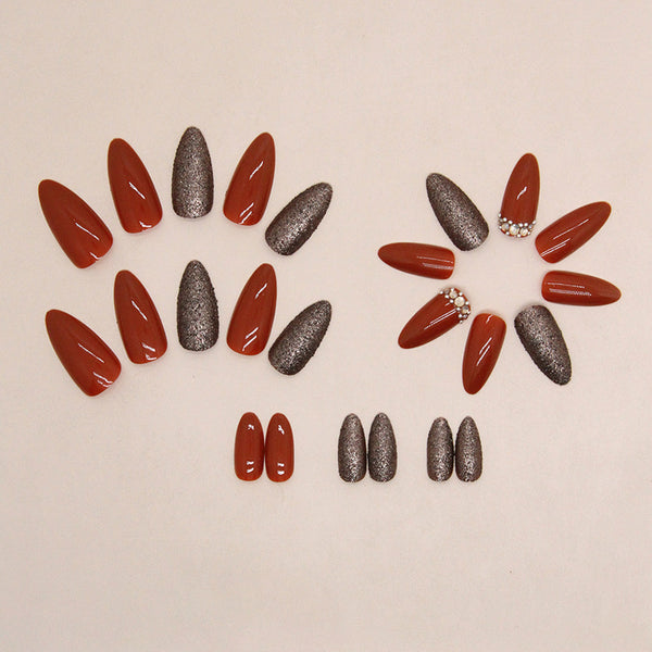 12 Sizes-24 Pcs Press On Nails Z833
