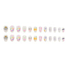 12 Sizes-24 Pcs Press On Nails W973