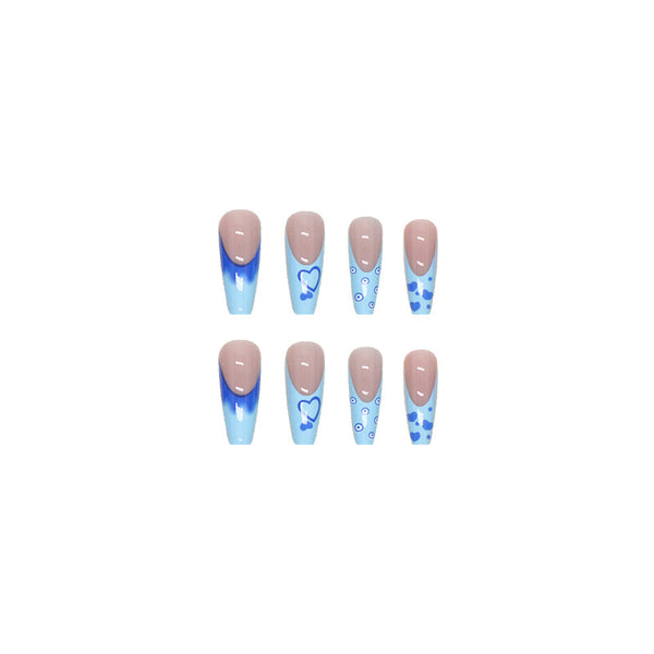 12 Sizes-24 Pcs Press On Nails W127