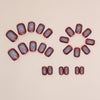 12 Sizes-24 Pcs Press On Nails W1365