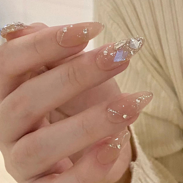 12 Sizes-24 Pcs Press On Nails Z523