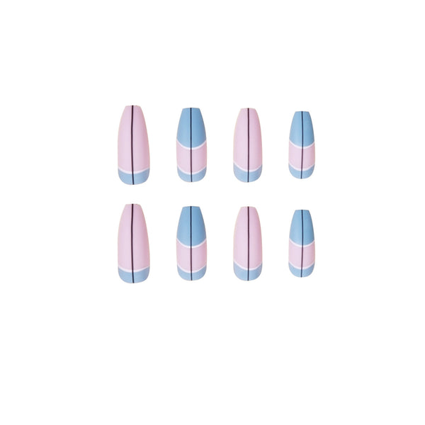 12 Sizes-24 Pcs Press On Nails JP1132
