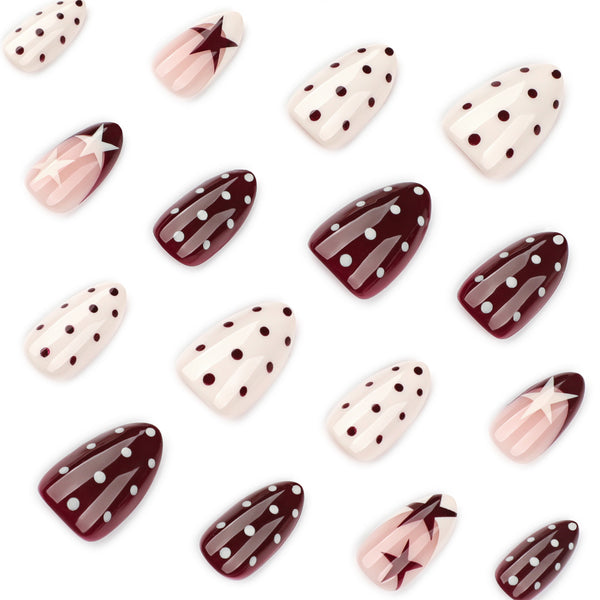 12 Sizes-24 Pcs Press On Nails JP4278