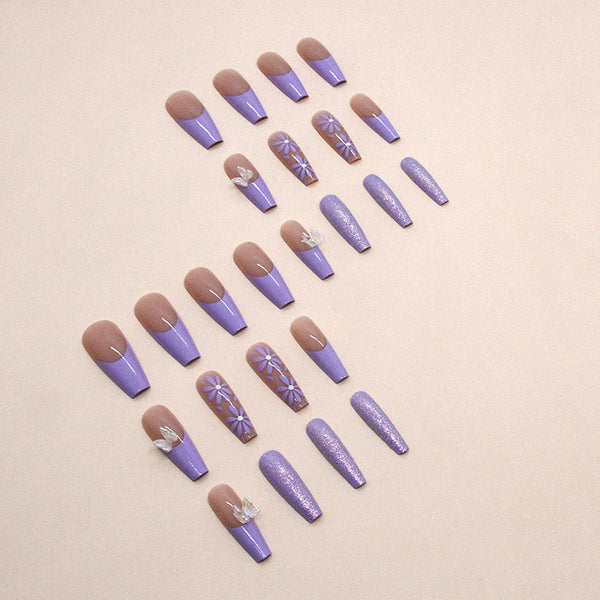 12 Sizes-24 Pcs Press On Nails Z790