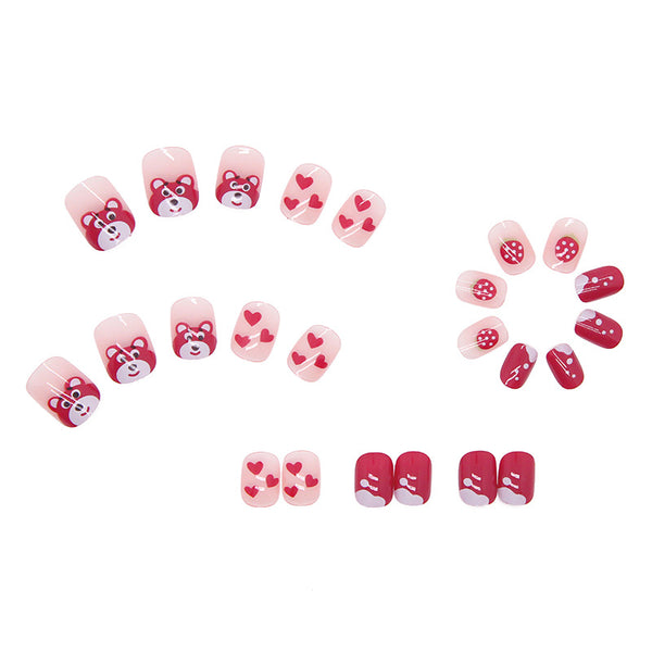12 Sizes-24 Pcs Press On Nails R237