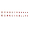 12 Sizes-24 Pcs Press On Nails R664