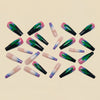 12 Sizes-24 Pcs Press On Nails Y1559