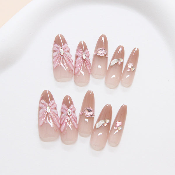 12 Sizes-24 Pcs Press On Nails Z881
