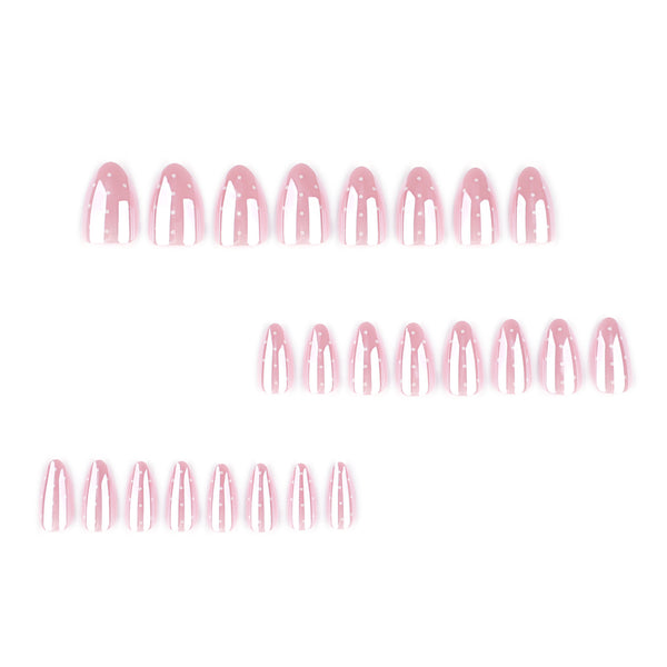 12 Sizes-24 Pcs Press On Nails JP4204