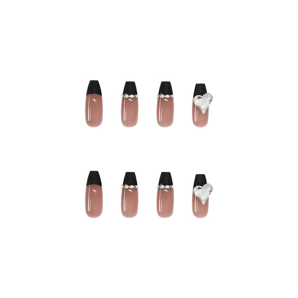 12 Sizes-24 Pcs Press On Nails Z193