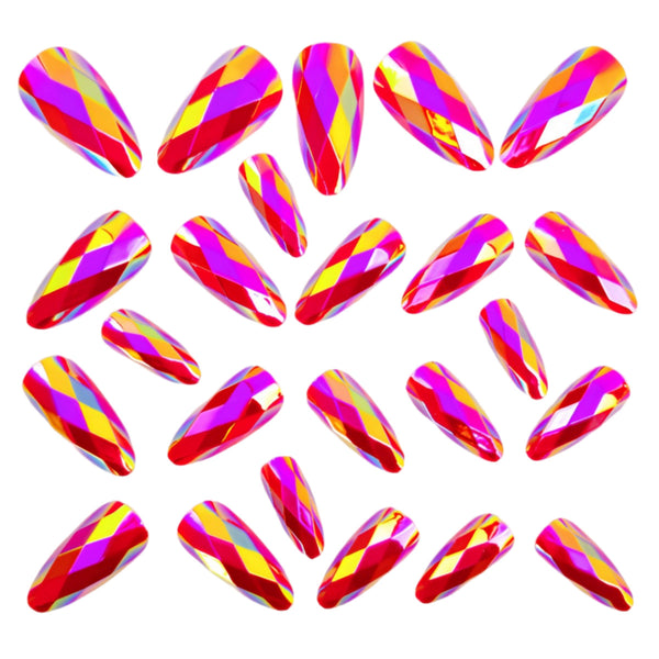 12 Sizes-24 Pcs Press On Nails Y1609